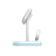 Tech-Protect A27 3 in 1 Magnetic MagSafe Wireless Charger - Βάση Ασύρματης Φόρτισης MagSafe για iPhone 16 / 15 / 14 / 13 / 12 / AirPods / Apple Watch - 10W - White (9490713934647)