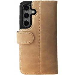 Δερμάτινη MagSafe Θήκη / Πορτοφόλι - Samsung Galaxy S24 - Rosso Elite - Light Brown (8719246426704)