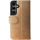 Δερμάτινη MagSafe Θήκη / Πορτοφόλι - Samsung Galaxy S24 - Rosso Elite - Light Brown (8719246426704)