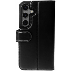 Δερμάτινη MagSafe Θήκη / Πορτοφόλι - Samsung Galaxy S24 - Rosso Elite - Black (8719246426698)