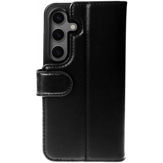 Δερμάτινη MagSafe Θήκη / Πορτοφόλι - Samsung Galaxy S24 - Rosso Elite - Black (8719246426698)