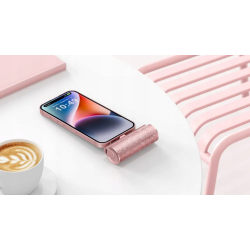 Veger PowerBank Lipstick-C - Φορητή Μπαταρία Φόρτισης με Ενσωματωμένο 1 x Type-C (Male) & 1 x Type-C (Female) - 5000mAh - 12W - Gold Purple (W0573)