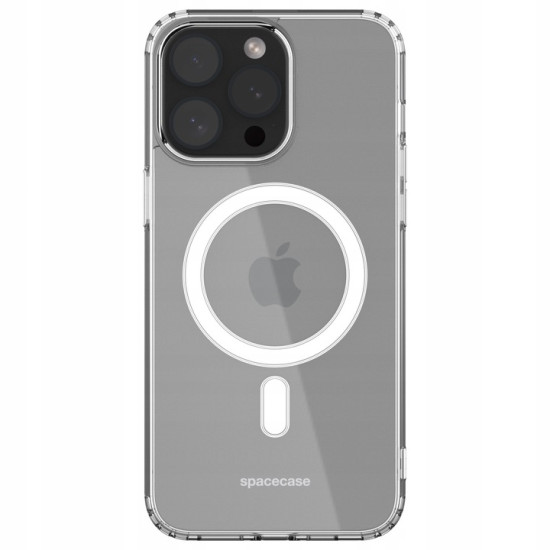 Θήκη Apple iPhone 15 Pro Max - Spacecase Clear MagSafe Σκληρή Διάφανη με MagSafe - Transparent (5905719103309)