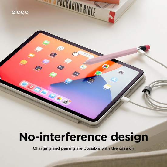 Elago Classic Pencil Case - Θήκη Premium Σιλικόνης Apple Pencil USB-C - Lovely Pink (EAPENC-SC-LPK)