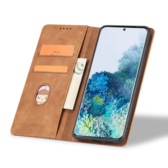 Bodycell Book Case - Θήκη Πορτοφόλι - Samsung Galaxy A25 - Brown (5206015073427)