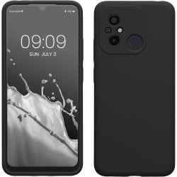 KWmobile Soft Flexible Rubber Cover - Θήκη Σιλικόνης Xiaomi Redmi 12C - Black (61263.01)