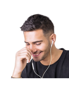 Recci REP-L27 - Ενσύρματα Handsfree Ακουστικά Type-C - White (6955482503744)