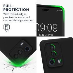 KWmobile Soft Flexible Rubber Cover - Θήκη Σιλικόνης Xiaomi 13 Lite με Πλαίσιο Κάμερας - Black (61166.01)