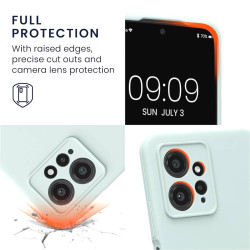KWmobile Soft Flexible Rubber Cover - Θήκη Σιλικόνης Xiaomi Redmi Note 12 4G με Πλαίσιο Κάμερας - Cool Mint (61180.200)