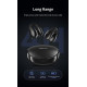 Recci REP-W66 Dynamic Wireless Earbuds - Ασύρματα Ακουστικά Bluetooth με Θήκη Φόρτισης - Black (6955482521441)