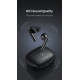 Recci REP-W77 Warrior TWS ANC Wireless Earphones - Ασύρματα Ακουστικά Bluetooth με Θήκη Φόρτισης - Black (6955482526941)