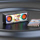 Recci RSK-W38 Space Station - Ασύρματο Φορητό Ηχείο Bluetooth με RGB Φωτισμό - Black (6955482526156)