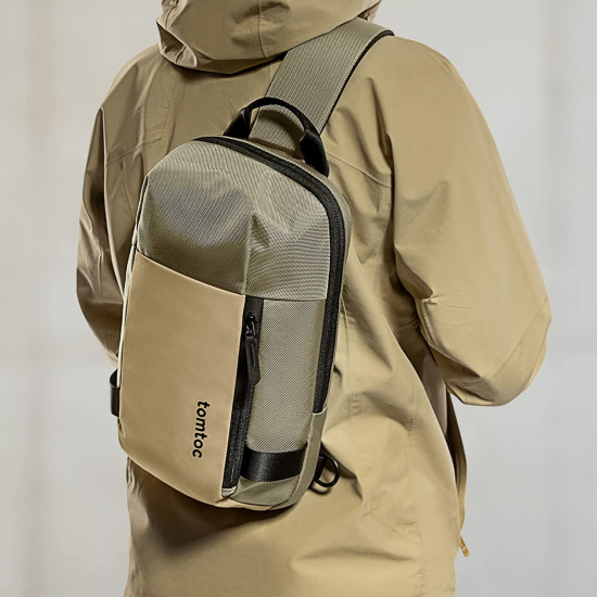 Tomtoc Navigator-T24 Sling Bag - Σακίδιο / Τσάντα Πλάτης & Μεταφοράς Tablet έως 11" - 5L - Khaki (T24S1K1)