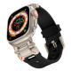 Tech-Protect Delta Pro - Premium Λουράκι Σιλικόνης Apple Watch Ultra/SE/11/10/9/8/7/6/5/4 (49/46/45/44mm) - Black / Titanium (5906302307821)