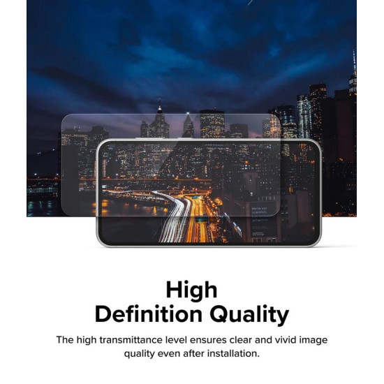 Αντιχαρακτικό Γυαλί Προστασίας Οθόνης - Samsung Galaxy S24 - Ringke Easy Slide Tempered Glass - 2 Τεμάχια - Clear (8809961783036)