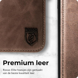 Rosso Elite - MagSafe Δερμάτινη Θήκη / Πορτοφόλι - Samsung Galaxy S22 5G - Brown (8719246440694)
