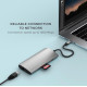 Satechi USB-C Multiport Adapter 8K With Ethernet V3 - Αντάπτορας με 4 x Type-C 3.2 / 1 x Type-C PD 85W / 1 x HDMI 8K 30Hz / 1 x Ethernet / 1 x SD 4.0 - Space Gray (ST-P8KEM)