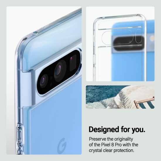 Caseology Capella - Διάφανη Ανθεκτική Σκληρή Θήκη - Google Pixel 8 Pro - Crystal Clear (ACS06333)
