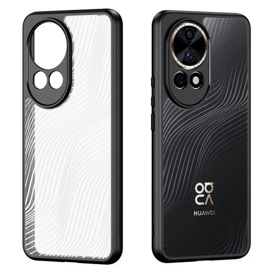 Premium Ημιδιάφανη Σκληρή Θήκη - Huawei Nova 12 Pro - DuxDucis Aimo Series - Black (6934913021989)