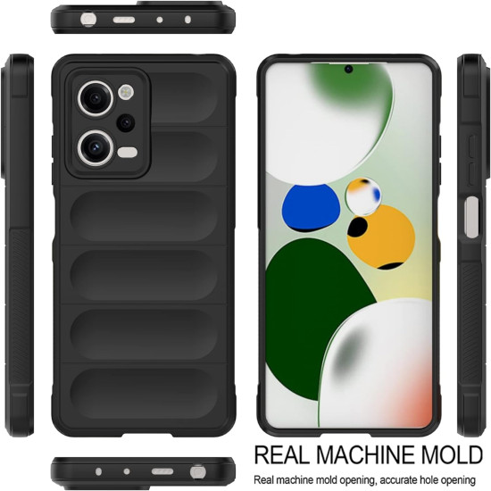 Techsuit Magic Shield - Θήκη Σιλικόνης Xiaomi Redmi Note 12 Pro 5G / Poco X5 Pro - Black (5949419115606)