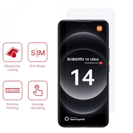Μεμβράνη Προστασίας Οθόνης - Xiaomi 14 Ultra - Rosso Ultra Clear Screen Protector - 2 Τεμάχια (8719246447495)