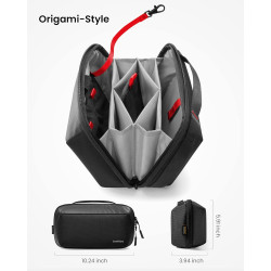 Tomtoc Navigator-T13 Accessory Pouch - Ανδρικό Τσαντάκι Χειρός / Νεσεσέρ με Θήκες για 5 x SD / 2 x CF / 2 x TF/SIM - Black (T13M1D1)
