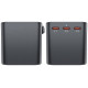 Acefast Z1 Travel Plug Charging GaN 2300W Adapter - Ταχυφορτιστής Ταξιδιού με Βύσμα EU / US / UK / AU και Θύρες 3 x Type-C / 2 x USB-A / 1 x AC - 75W - Black (6974316282495)
