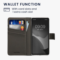 KWmobile Θήκη - Πορτοφόλι Google Pixel 7a - Cosmic Nature / Galaxy Tree Meadow / Blue / Grey / Black (61882.01)