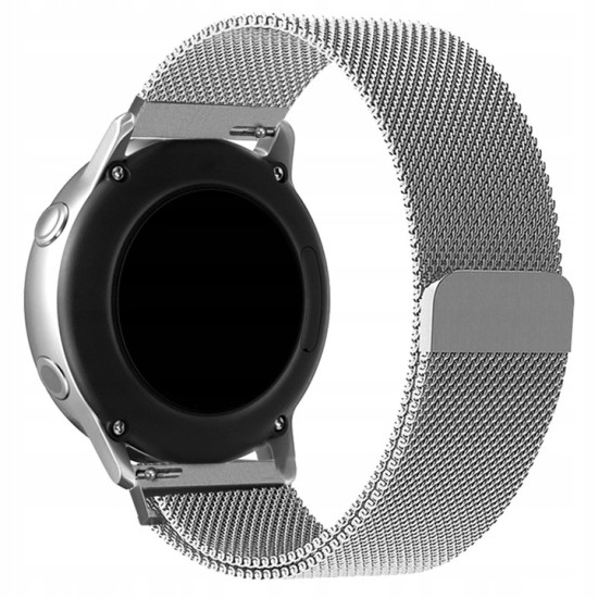 Spacecase Milanese - Universal Μεταλλικό Λουράκι για Smartwatches (22mm) από Ανοξείδωτο Ατσάλι - Silver (5903943240777)