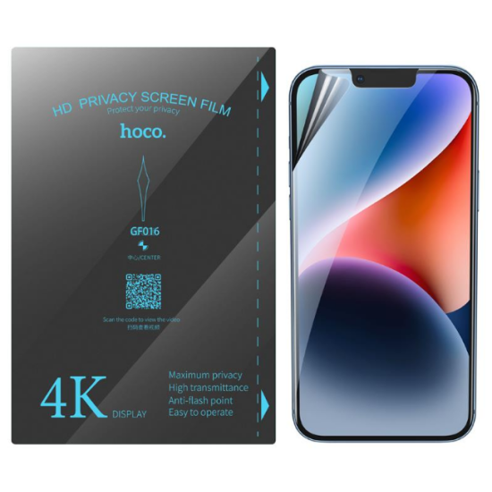 Hoco Hydrogel Pro Privacy HD Screen Protector - Μεμβράνη Προστασίας Απορρήτου Οθόνης - Xiaomi 13 Ultra - 0.15 mm - Clear (HOCO-FRONT-PRC-006-139)