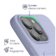 Θήκη Apple iPhone 15 Pro Max - KWmobile Σιλικόνης με Υποδοχή για Κάρτα - Lavender (62020.108)