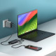 Satechi USB-C Multiport Adapter 8K With Ethernet V3 - Αντάπτορας με 4 x Type-C 3.2 / 1 x Type-C PD 85W / 1 x HDMI 8K 30Hz / 1 x Ethernet / 1 x SD 4.0 - Midnight (ST-P8KED)
