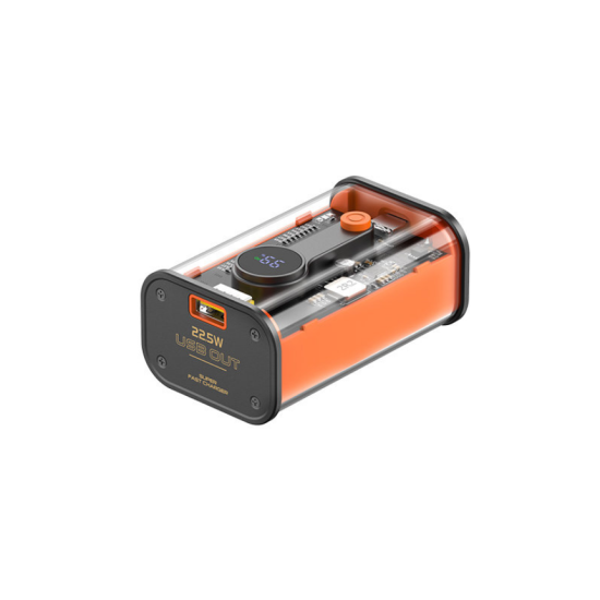 Recci RBP-P35 Mars Series - PowerBank με Ψηφιακή Οθόνη LED - Φορητή Μπαταρία Φόρτισης με 1 x USB-Α / 1 x Type-C - 10.000mAh - 22.5W - Black (6955482517451)