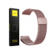Spacecase Milanese - Universal Μεταλλικό Λουράκι για Smartwatches (22mm) από Ανοξείδωτο Ατσάλι - Pink (5903943240760)