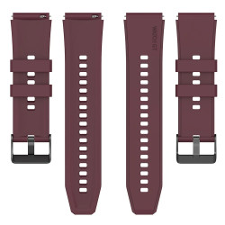 Techsuit Watchband W026 - Λουράκι Σιλικόνης (22mm) - Huawei Watch GT 2 46mm / GT 2 Pro / GT 3 Pro 46mm / Ultimate / Xiaomi Watch S1 / Xiaomi Redmi Watch 5 Active - Burgundy (5949419079441)