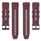 Techsuit Watchband W026 - Λουράκι Σιλικόνης (22mm) - Huawei Watch GT 2 46mm / GT 2 Pro / GT 3 Pro 46mm / Ultimate / Xiaomi Watch S1 / Xiaomi Redmi Watch 5 Active - Burgundy (5949419079441)