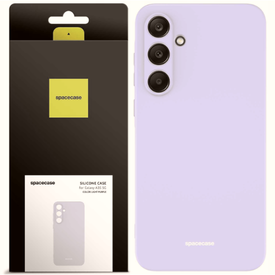 Θήκη Σιλικόνης - Samsung Galaxy A35 - Spacecase Silicone Case - Light Purple (5905719108496)