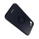 Spacecase Silicone Ring - Θήκη Σιλικόνης με Μεταλλικό Μαγνητικό Ring Holder - Apple iPhone 11 - Black (5905719013097)