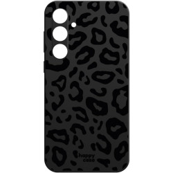 Θήκη Σιλικόνης - Samsung Galaxy A55 - HappyCase - Leopard Black Print (8719246449727)