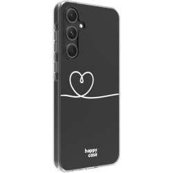 Διάφανη Θήκη Σιλικόνης - Samsung Galaxy A55 - HappyCase - Heart Print (8719246449680)