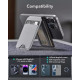 ESR HaloLock Wallet Stand - MagSafe Θήκη - Πορτοφόλι για Κάρτες / Αναδιπλούμενη Βάση από Vegan Δέρμα - Natural Titanium (4894240191996)