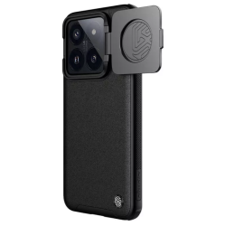 Σκληρή Δερμάτινη Θήκη MagSafe με Μεταλλικό Κάλυμμα για την Κάμερα - Xiaomi 14 - Nillkin CamShield Prop Leather Magnetic - Black (6902048274389)