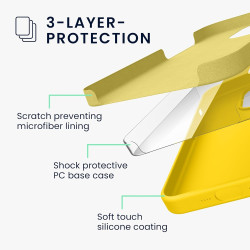 KWmobile Soft Flexible Rubber Cover - Θήκη Σιλικόνης Apple iPhone 15 Pro - Radiant Yellow (61955.165)