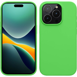 Θήκη Apple iPhone 15 Pro Max - KWmobile Soft Flexible Rubber Cover Σιλικόνης - Lime Green (61956.159)
