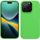 Θήκη Apple iPhone 15 Pro Max - KWmobile Soft Flexible Rubber Cover Σιλικόνης - Lime Green (61956.159)