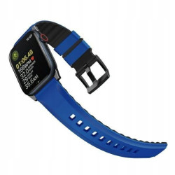 Uniq Linus Αδιάβροχο Λουράκι Premium Σιλικόνης Apple Watch Ultra/SE/11/10/9/8/7/6/5/4 (49/46/45/44mm) - Racing Blue (UNIQ-49MM-LINUSRBLU)