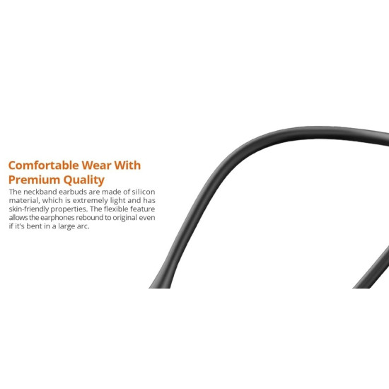 Bluetooth Ακουστικά Riversong Wireless Neckband Stream M1 Ασύρματα - Black (EA512)