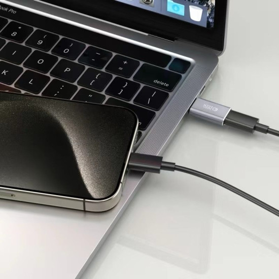 Tech-Protect Ultraboost Adapter - Αντάπτορας Type-C (male) σε Lightning (female) - Grey (9319456606195)