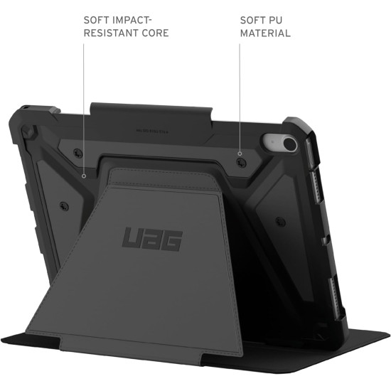 UAG Metropolis SE - Flip Ανθεκτική Θήκη με Υποδοχή για Apple Pencil - Apple iPad Air 7 2025 11" / 6 2024 11" / Air 5 2022 10.9" / Air 4 2020 10.9" - Black (124473114040)