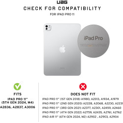 Flip Ανθεκτική Θήκη με Υποδοχή για Apple Pencil - Apple iPad Pro 11" 2025 / 2024 - UAG Metropolis SE - Black (124475114040)